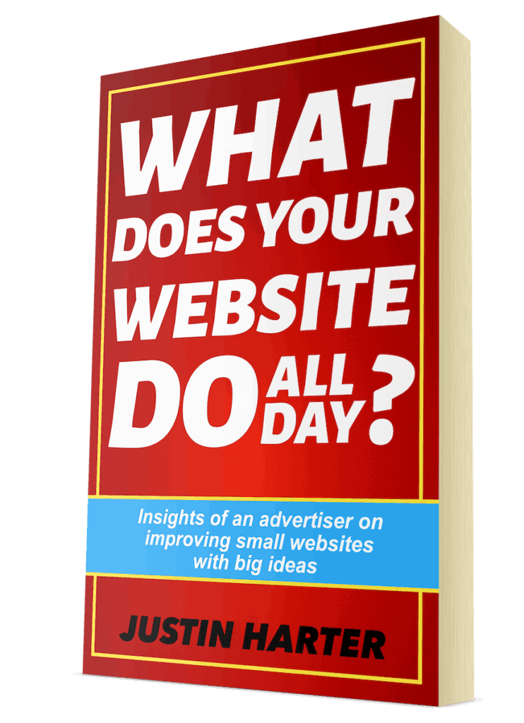 Book cover of “What Does Your Website Do All Day?”